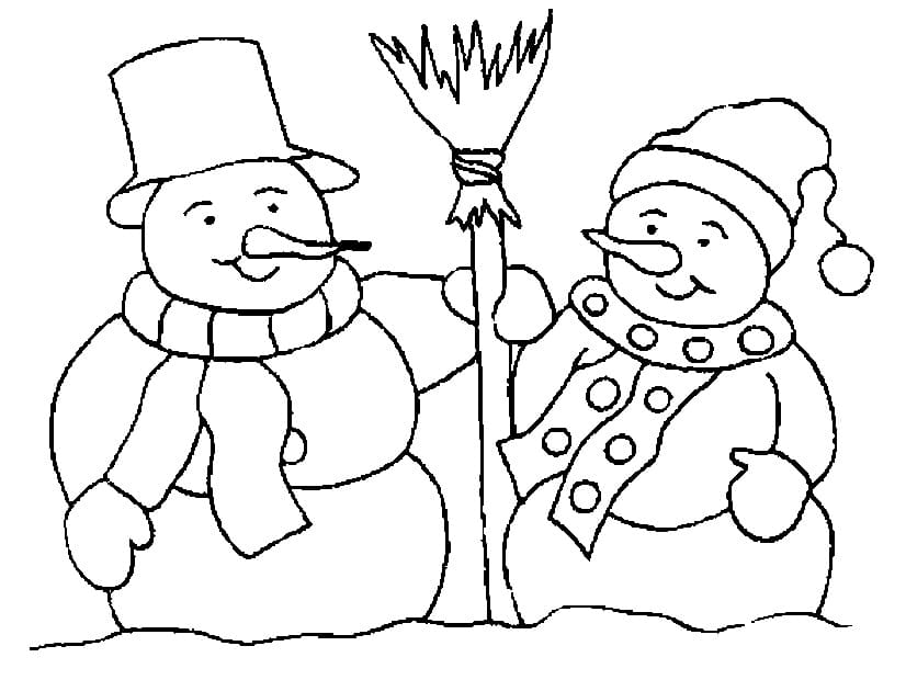 Top 60 Printable Snowman Coloring Pages