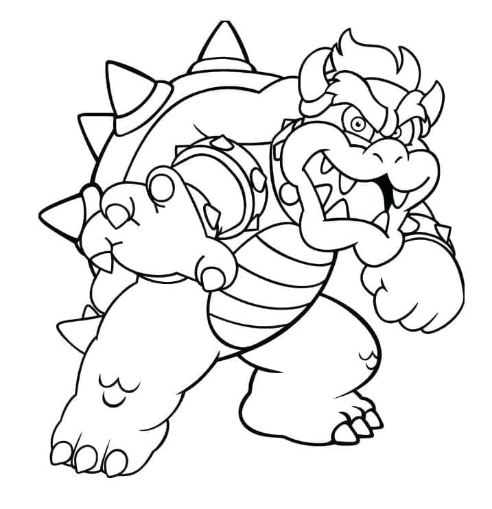 Top 20 Printable Bowser Coloring Pages