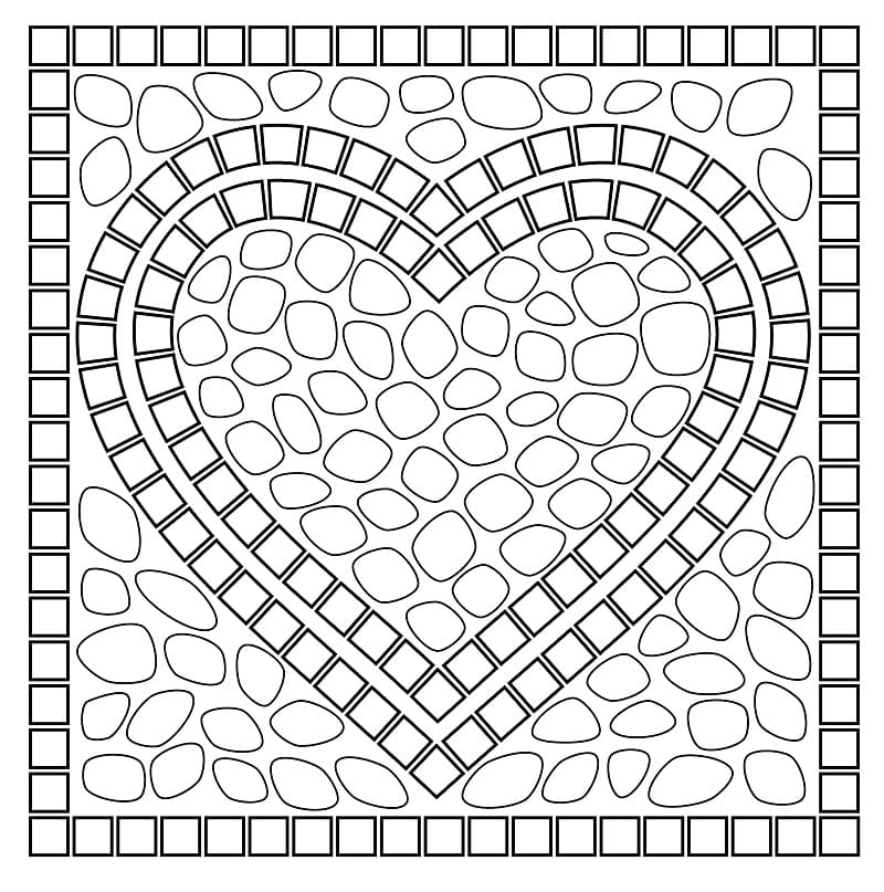 Top 40 Printable Mosaic Coloring Pages