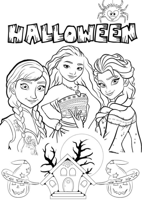 Top 72 Printable Disney Halloween Coloring Pages