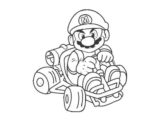 Top 30 Printable Mario Kart Coloring Pages