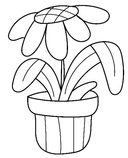 Top 57 Printable Flower Pot Coloring Pages