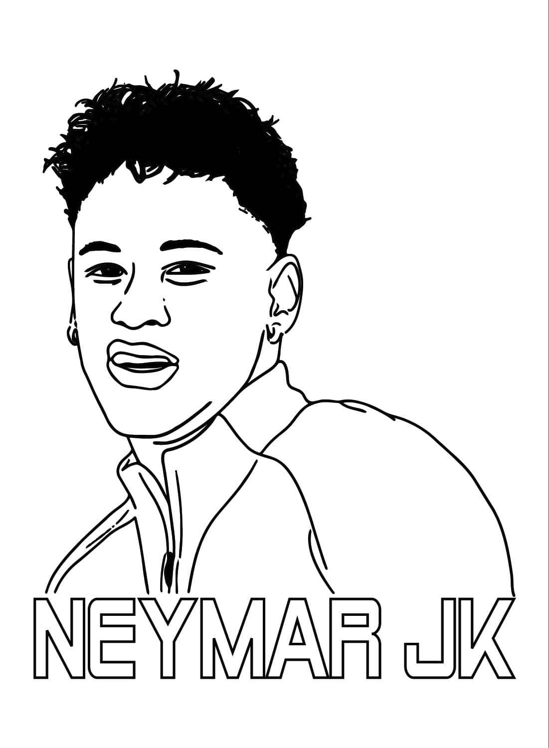 Top 20 Printable Neymar Coloring Pages