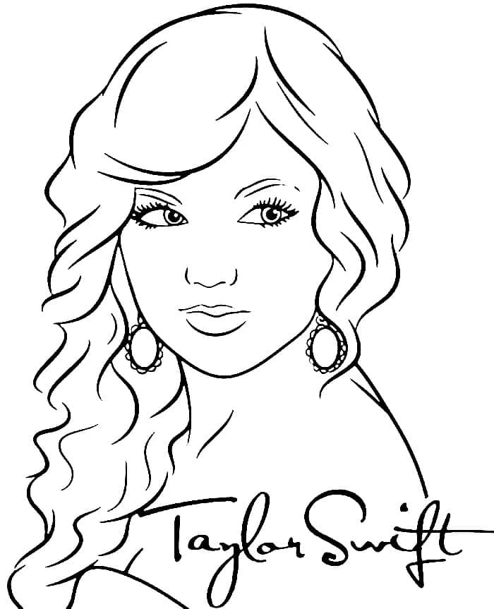 Top 38 Printable Taylor Swift Coloring Pages