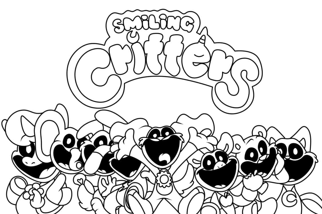 Top 40 Printable Smiling Critters Coloring Pages