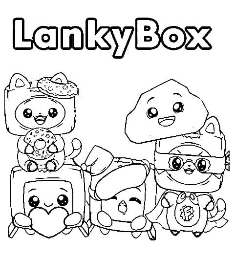 Top 36 Printable Lankybox Coloring Pages