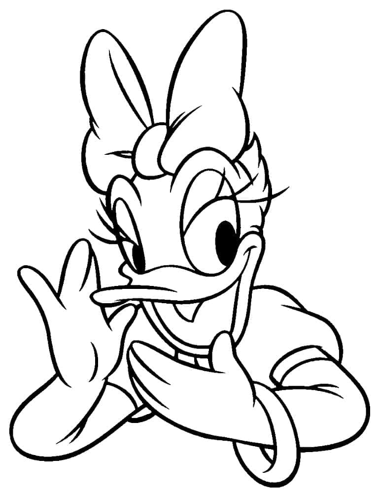 Top 40 Printable Daisy Duck Coloring Pages