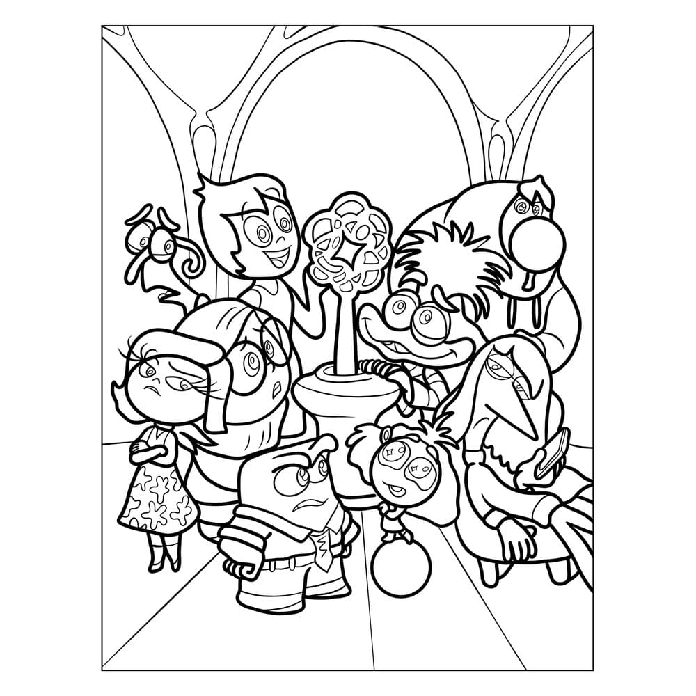 Top 48 Printable Inside Out 2 Coloring Pages