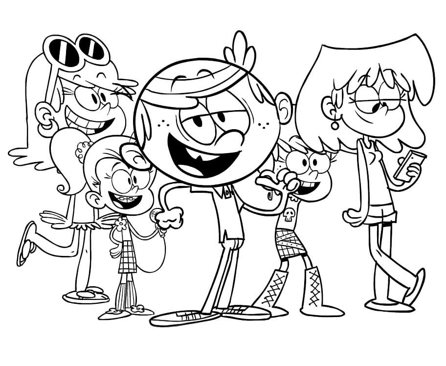 Top 40 Printable The Loud House Coloring Pages