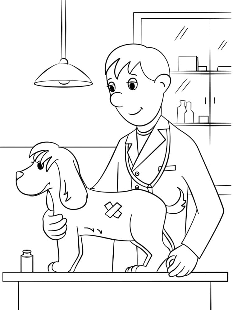 Top 40 Printable Veterinarian Coloring Pages