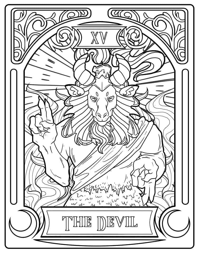 Top 36 Printable Tarot Card Coloring Pages