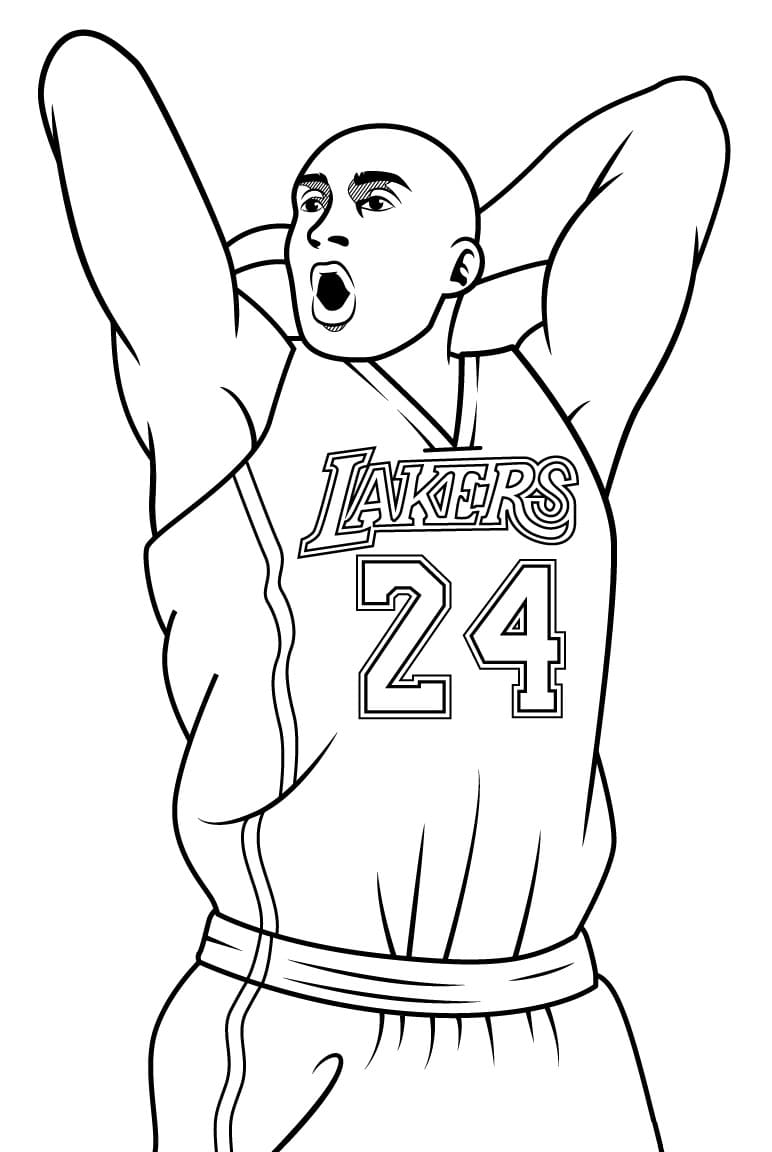 Top 15 Printable Kobe Bryant Coloring Pages