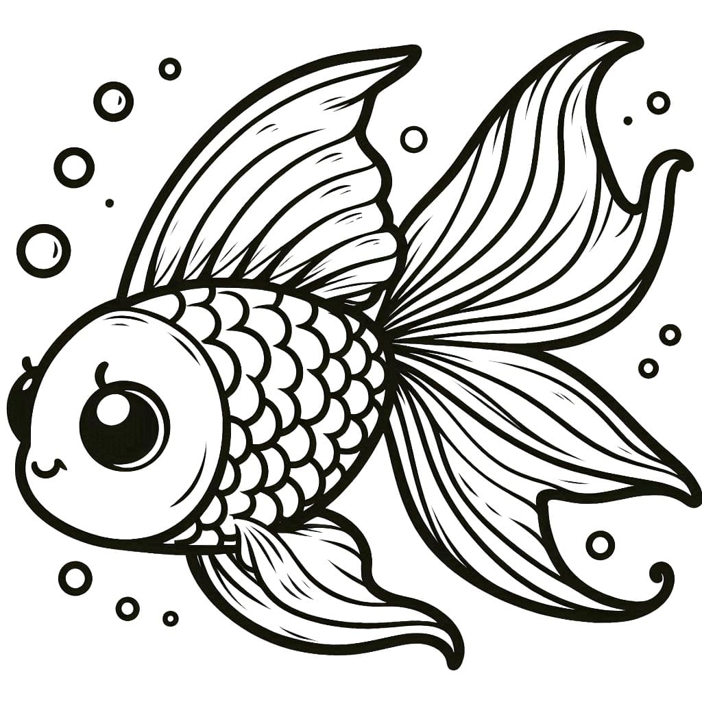 Top 40 Printable Goldfish Coloring Pages