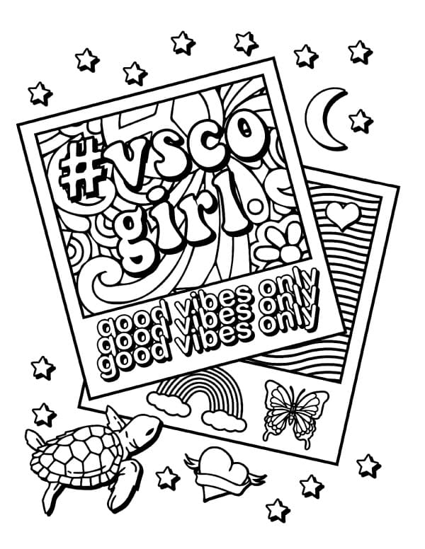 Top 24 Printable VSCO Coloring Pages