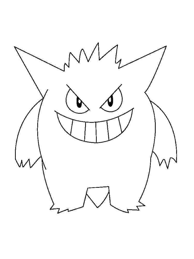 Top 32 Printable Gengar Coloring Pages