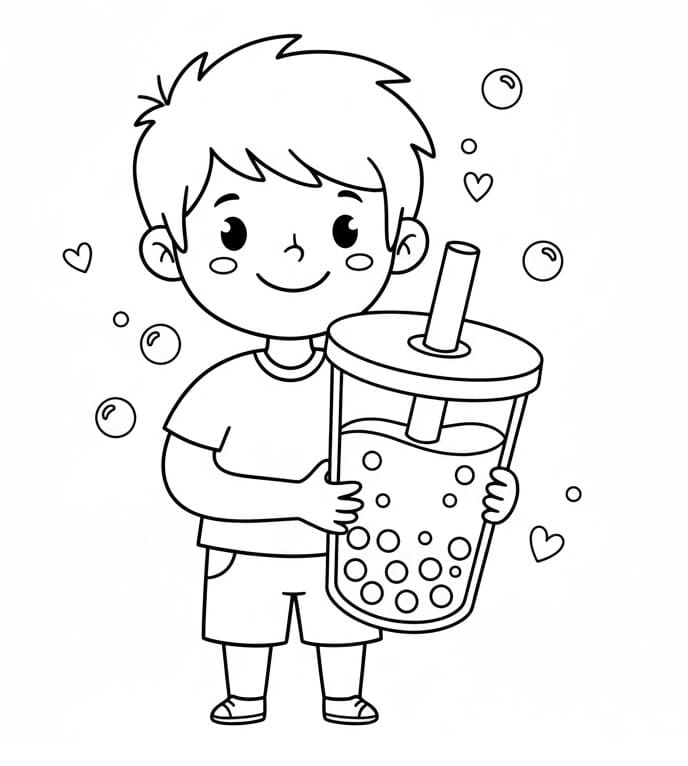 Top 40 Printable Bubble Tea Coloring Pages