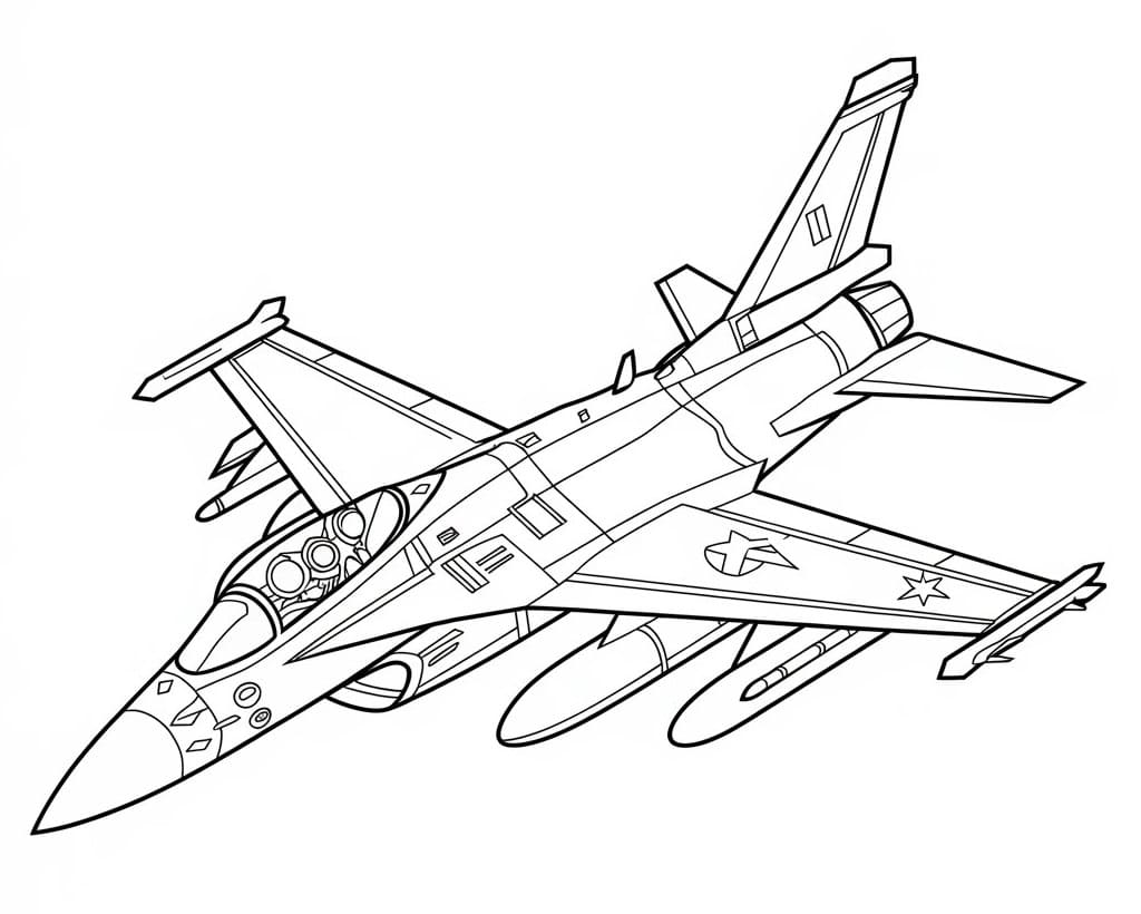 Top 24 Printable Fighter Jet Coloring Pages
