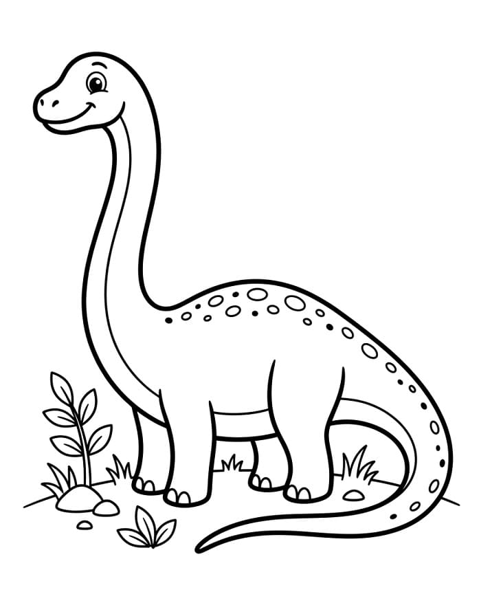 Top 24 Printable Diplodocus Coloring Pages